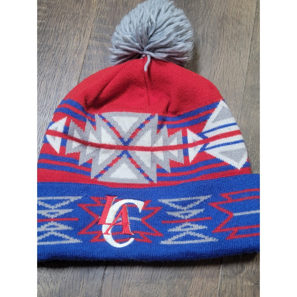 Mitchell & Ness Beanie Knit Cap Kansas City Chiefs Pom Winter Hat